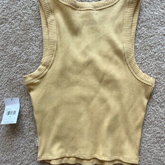Billabong Mustard Ribbed Tank Top - Picture 2 of 4
